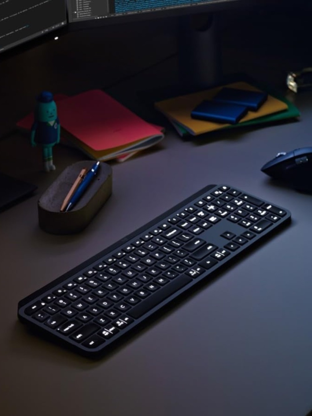 Logitech MX Keys Advanced Wireless Illuminated Keyboard - Black